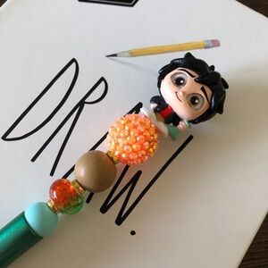 Disney Doorables: Big Hero 6: Hiro Hamada handmade beaded pen